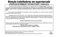 Assembleia data-base supermercado 2018/2019  - Ceilândia Norte