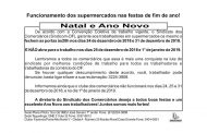 Funcionamento dos supermercados nas festas de fim de ano!