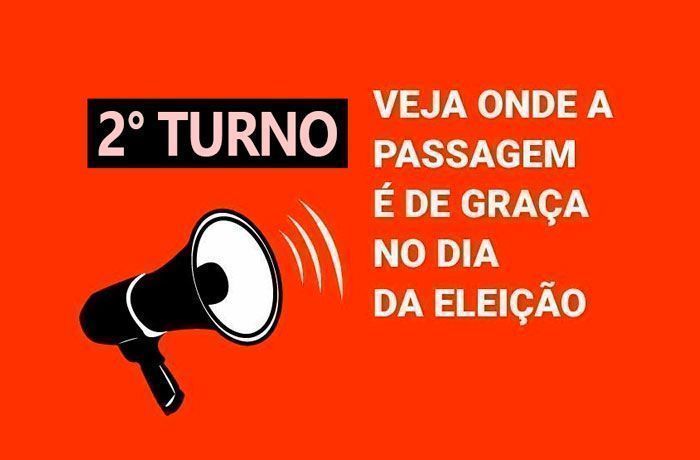 Confira onde tem transporte gratuito no 2º turno da eleição, dia 30 de outubro