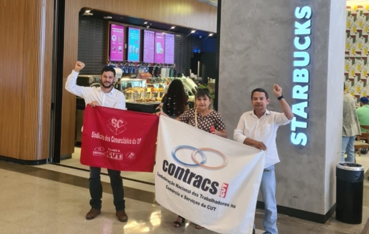 Em Brasília, Sindicom engrossa atos em apoio aos trabalhadores do Starbucks