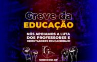 Nota de apoio à greve dos professores e orientadores educacionais do Distrito Federal