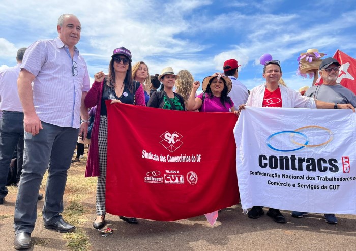 Dirigentes comerciários e do setor de serviços demonstram apoio contundente à Marcha das Margaridas em Brasília