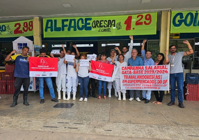 Sindicom-DF lança Campanha Salarial dos trabalhadores em supermercados no Distrito Federal