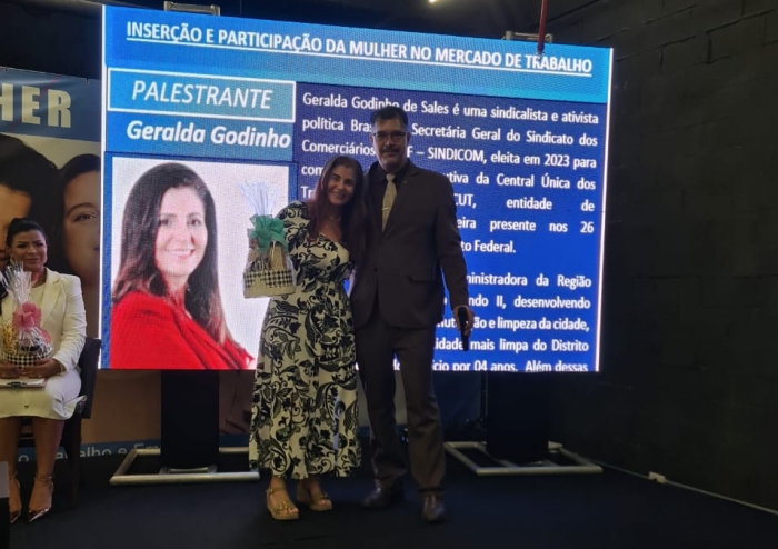 Secretária-geral do Sindicom-DF participa da 1ª Feira da Mulher Trabalhadora