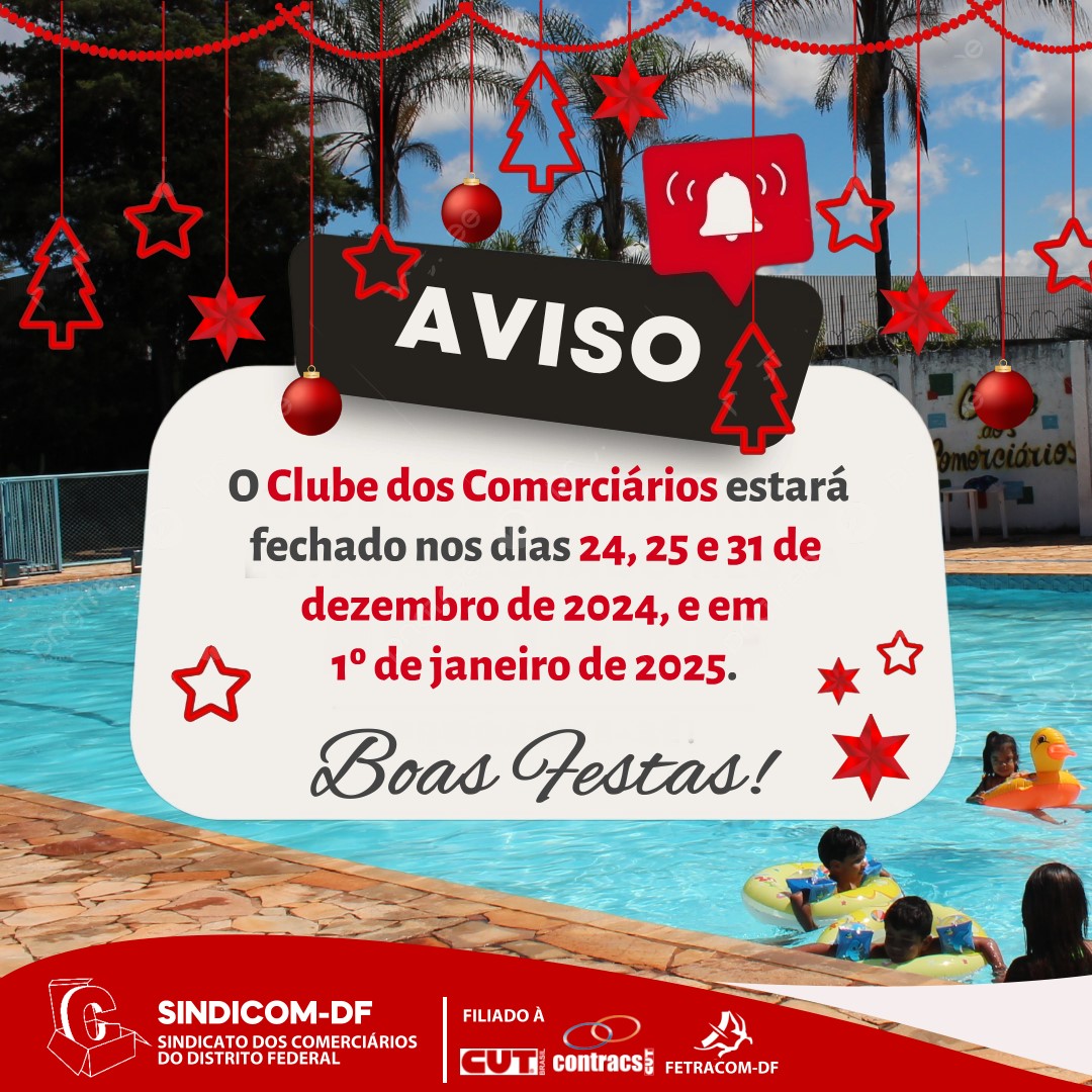 Clube dos Comerciários fechará nas festividades de final de ano