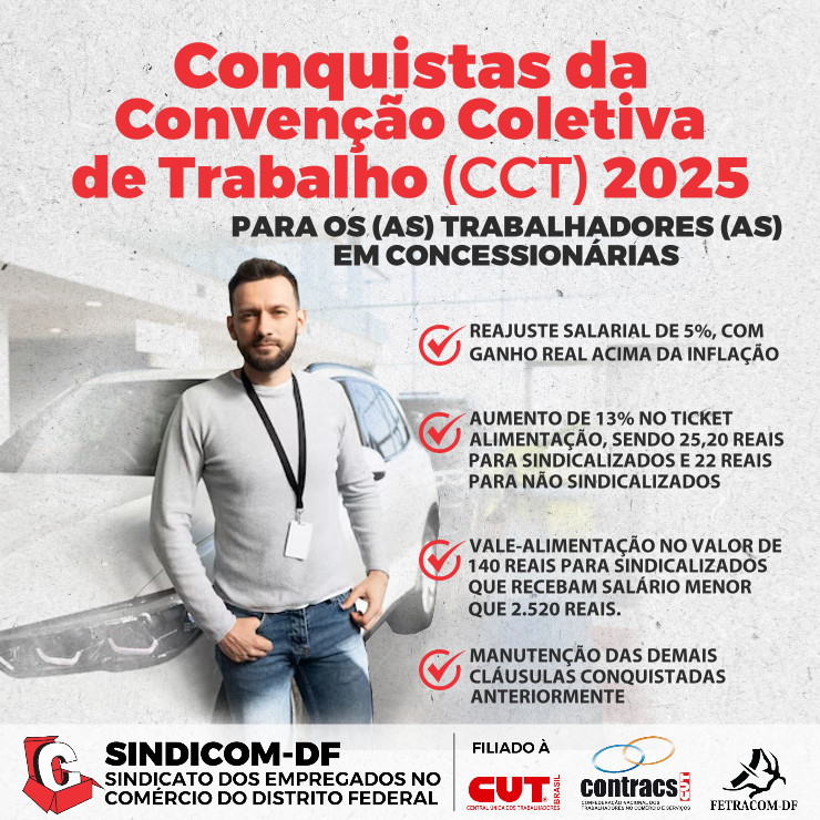 Trabalhadores(as) em concessionárias garantem avanços com nova CCT