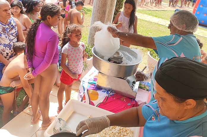 Nossa festa foi incrível