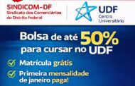 Sindicom e UDF garantem até 50% de bolsa de estudo para associados e dependentes