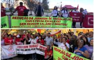 Comerciários participam de ato em Brasília pelo fim da escala 6x1